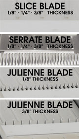 Winco MDL-18 Stainless Steel Mandoline Slicer Set with Built-In Blades and (4) Slice Settings 18-1/3" x 4-15/16"