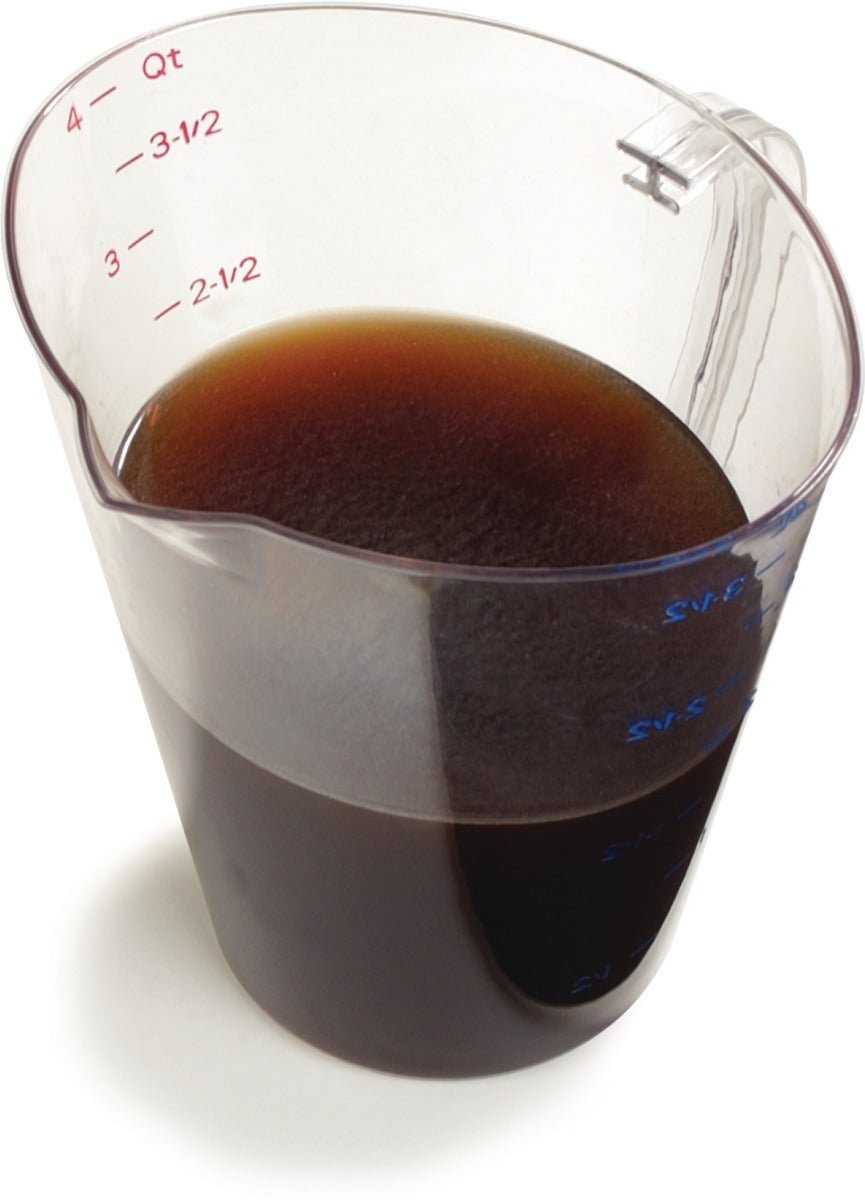 Carlisle 4314507 Carlisle Measuring Cup 128 oz, Clear Plastic