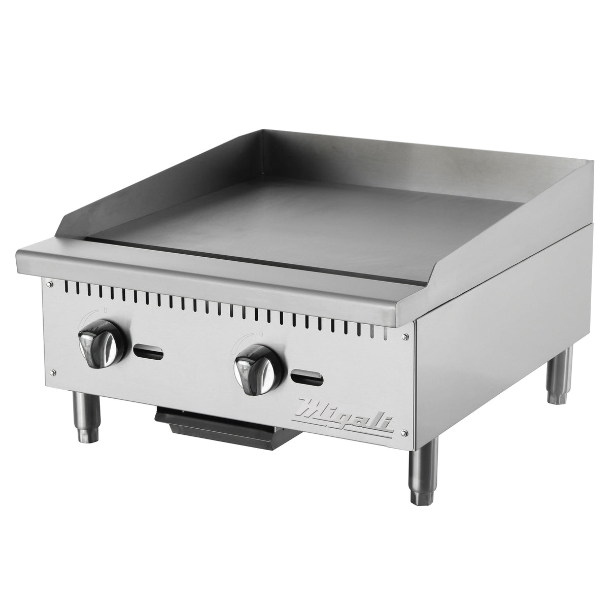 Migali C‑G24 24 inch countertop 2 burner natural gas griddle commercial kitchen
