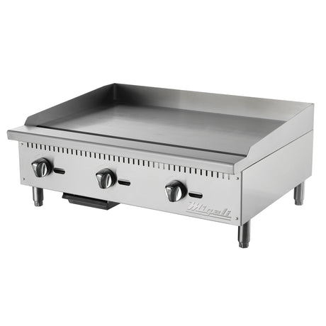 Migali C‑G36 36 inch countertop 3 burner natural gas griddle commercial kitchen