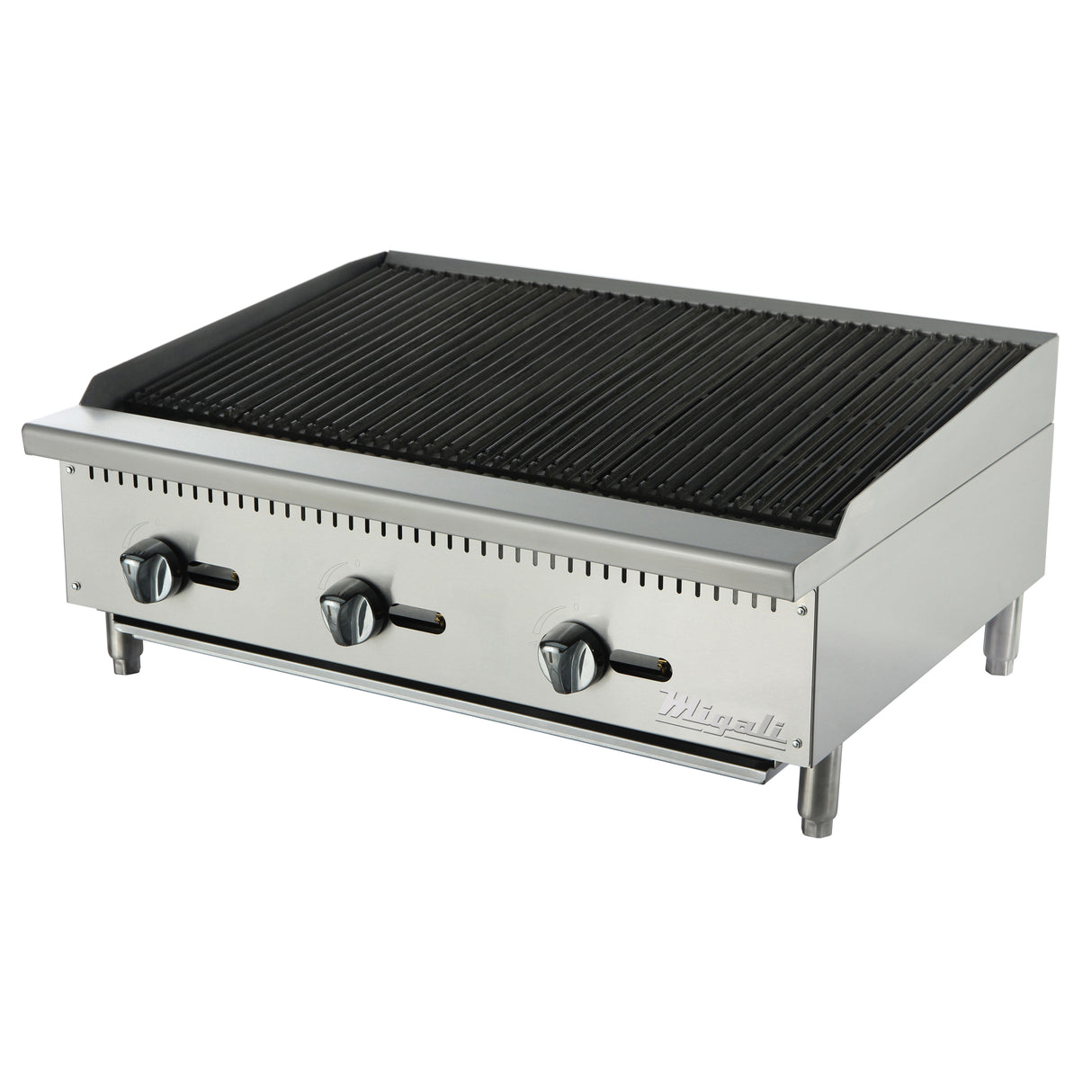 Migali C‑RB36 36 inch countertop 3 burner radiant gas charbroiler commercial kitchen