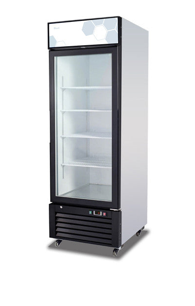 Migali C‑23RM‑HC 27 inch glass swing door merchandiser refrigerator with LED lighting commercial display