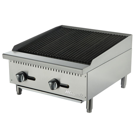 Migali C‑RB24 24 inch countertop 2 burner natural gas radiant charbroiler commercial kitchen