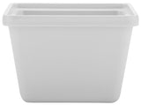 GET ML-148-W Melamine Square Salad Crock 28 oz. -  White - 12/Case