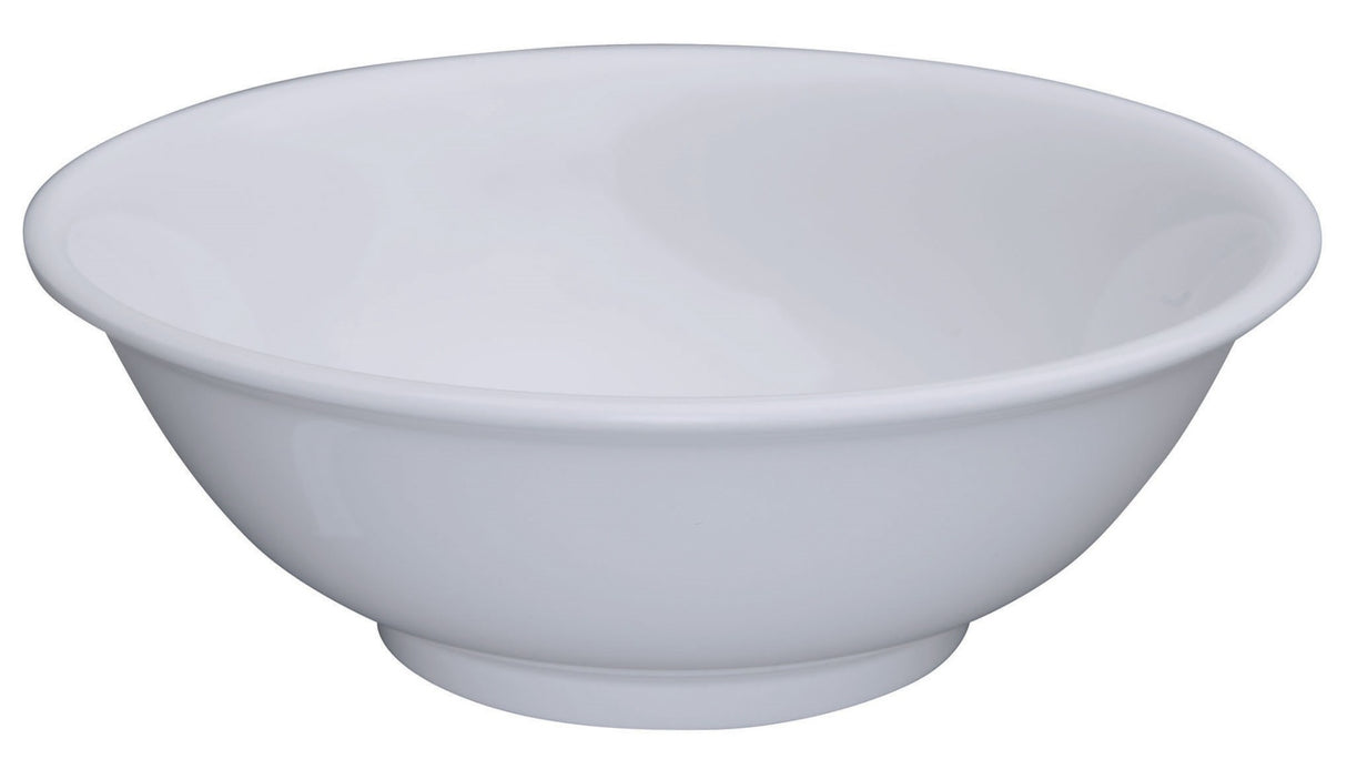 Winco MMB-32W Classic Melamine Rimless Bowl 32 oz. - White - 48/Case