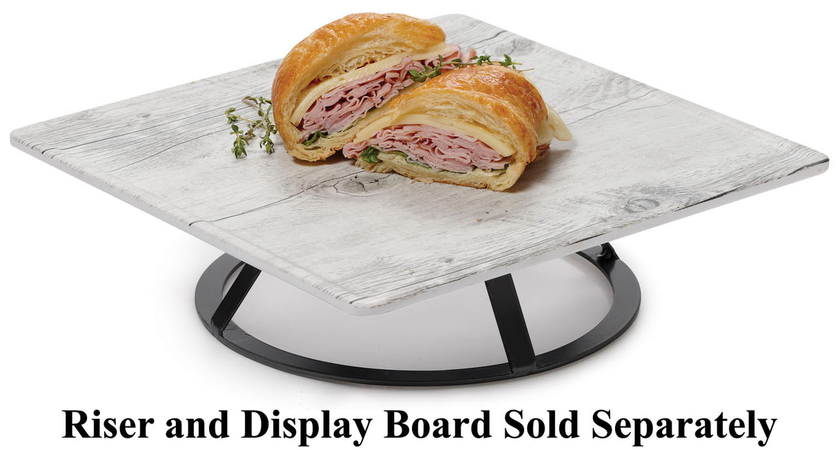 GET MTS-R3-MG Madison Avenue Round Metal Display Stand / Pedestal 3"H - Gray - For SB-1300 & SB-1212 Display Boards