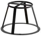 GET MTS-R6-MG Madison Avenue Round Metal Display Stand / Pedestal 6"H - Gray - For SB-1300 & SB-1212 Display Boards