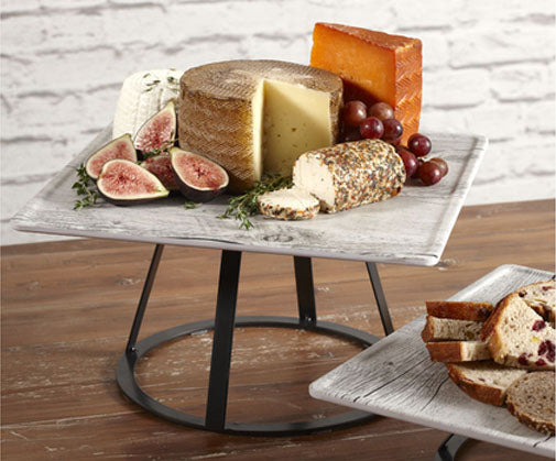 GET MTS-R6-MG Madison Avenue Round Metal Display Stand / Pedestal 6"H - Gray - For SB-1300 & SB-1212 Display Boards