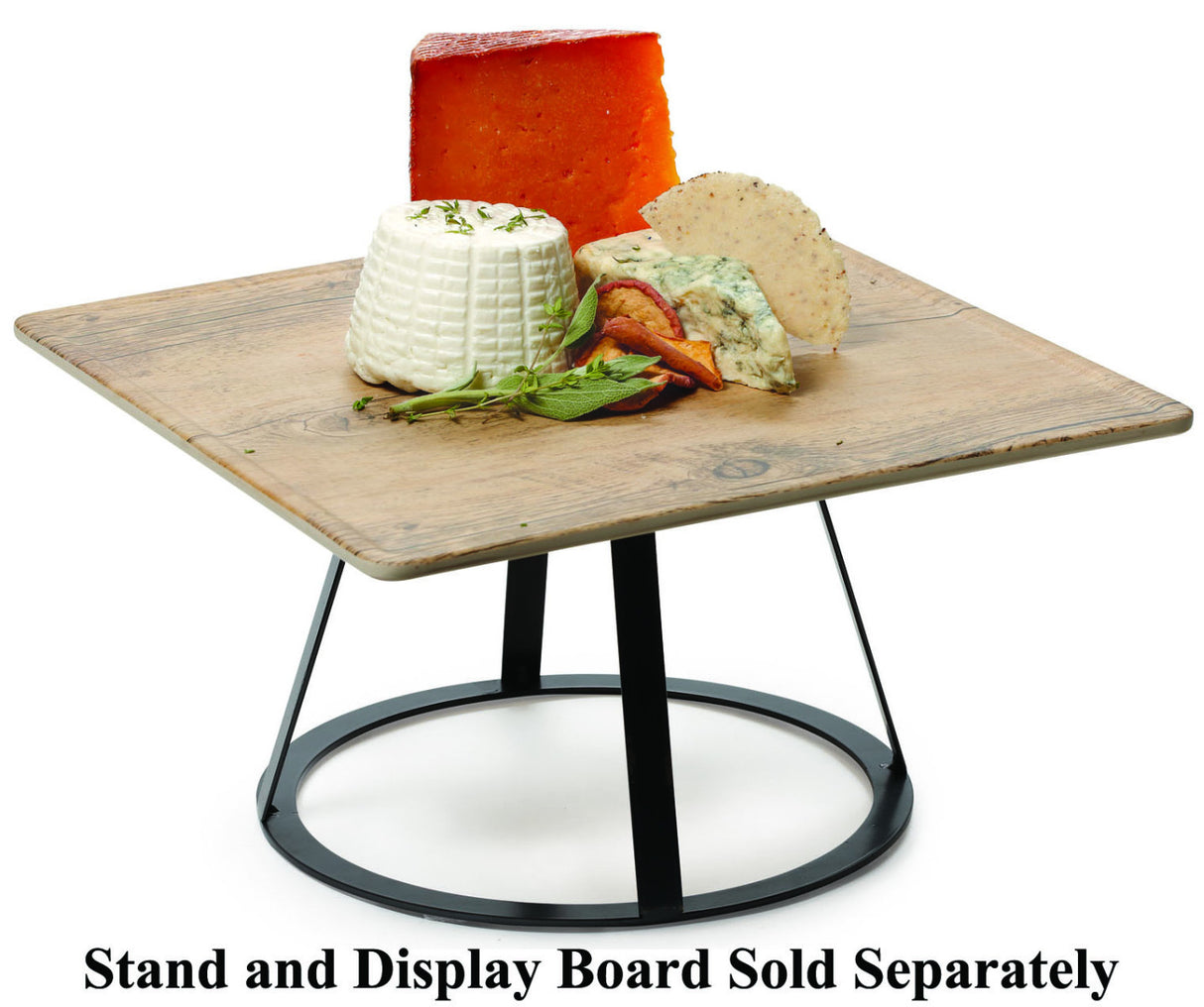 GET MTS-R6-MG Madison Avenue Round Metal Display Stand / Pedestal 6"H - Gray - For SB-1300 & SB-1212 Display Boards