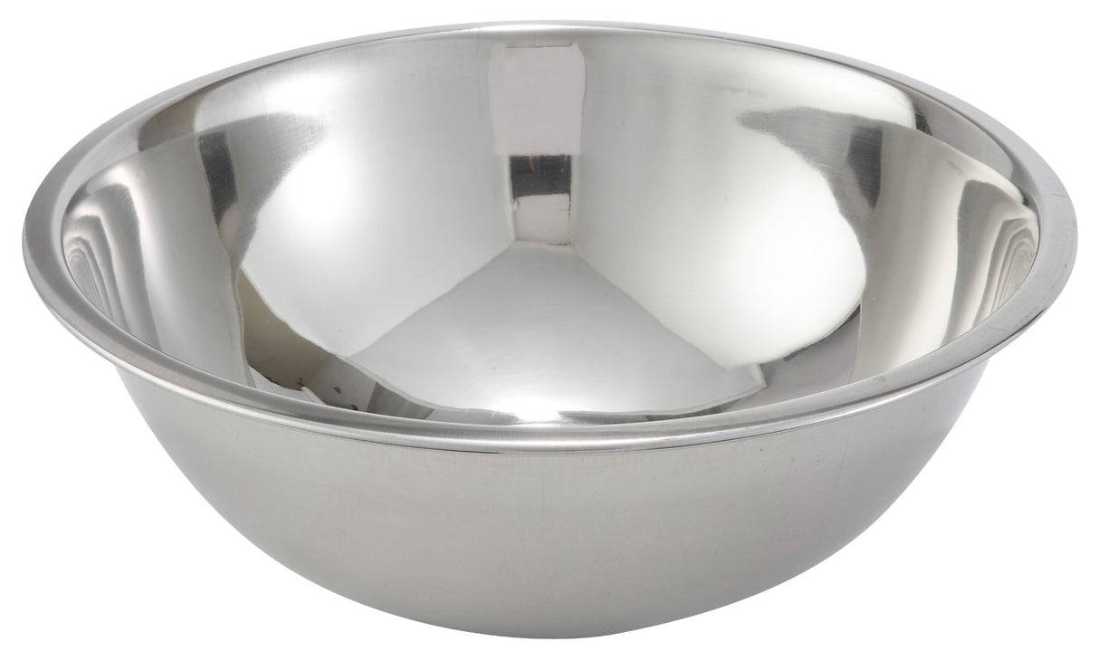 Winco MXBT-800Q Stainless Steel All-Purpose True Capacity Mixing Bowl 8 qt. - 12/Case