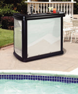 Carlisle 755003 Maximizer Portable Bar with 15 gal. Ice Bin 56" x 26-1/2" x 48" - Black
