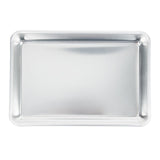 Vollrath 5228 Wear-Ever Eighth Size 16 Gauge 6 1/2" x 9 1/2" Curled Rim, No Wire Aluminum Bun / Sheet Pan