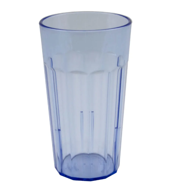Cambro NT12401 12 3/5 oz Slate Blue Fluted Plastic Tumbler - 36ea/Case