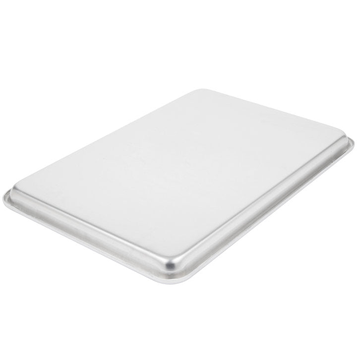 Vollrath 5314 Wear-Ever Half Size NSF 13 Gauge 13" x 18" Sanitary Open Bead Rim Aluminum Bun / Sheet Pan