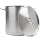 Vollrath 3509 Optio Stainless Steel Stock Pot with Cover-38 Qt.