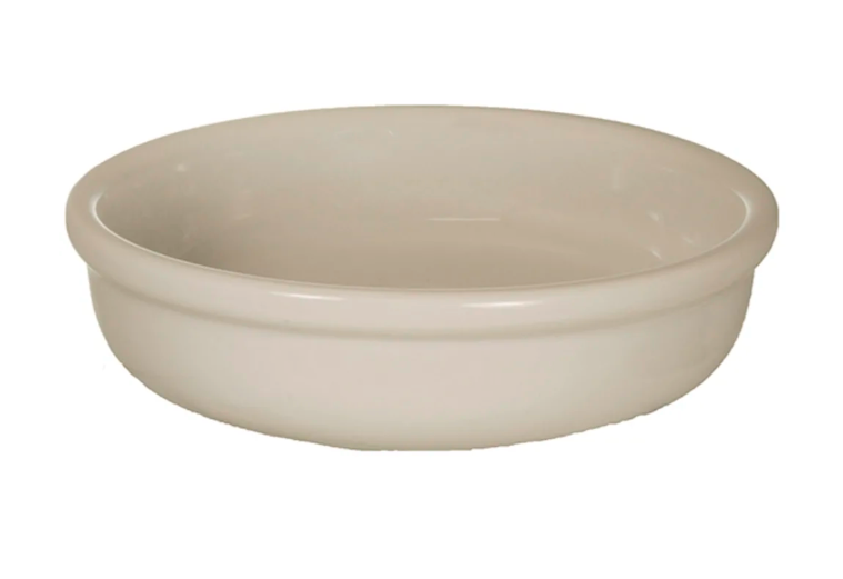 International Tableware OB-55-AW 8 oz Round Creme Brulee - Ceramic, American White