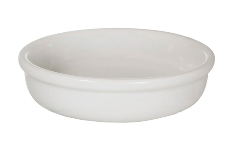 International Tableware OB-55-EW 8 oz Round Creme Brulee - Ceramic, European White