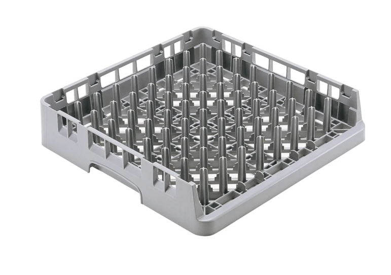 Cambro OETR314151 19 3/4" Square Camrack Open End Tray Rack - Soft Gray - 6ea/Case