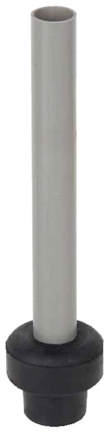 American Metalcraft OFP7 Plastic Overflow Pipe with Rubber Bushing 7"H - fits 1" & 1-1/2" Drains and Funnel Strainers