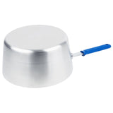 Vollrath 4350 Wear-Ever Tapered Aluminum Sauce Pan with Blue Silicone Cool Handle-10 Qt.