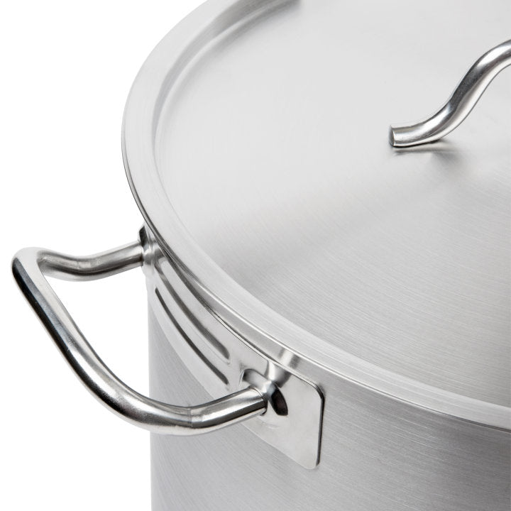 Vollrath 3509 Optio Stainless Steel Stock Pot with Cover-38 Qt.