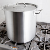 Vollrath 3509 Optio Stainless Steel Stock Pot with Cover-38 Qt.