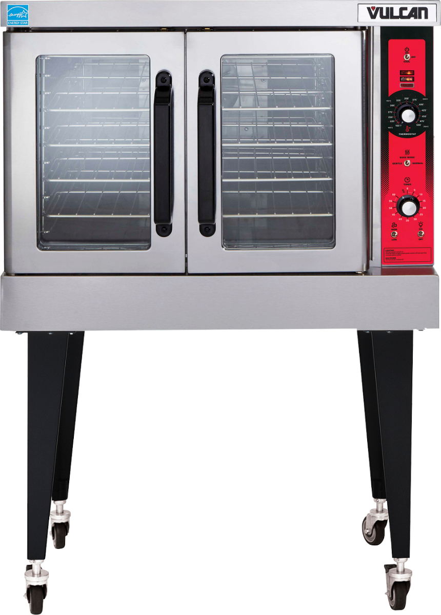 Vulcan SG4 Single-Deck Full Size Natural Gas Convection Oven with Solid State Controls 40" - 60,000 BTU