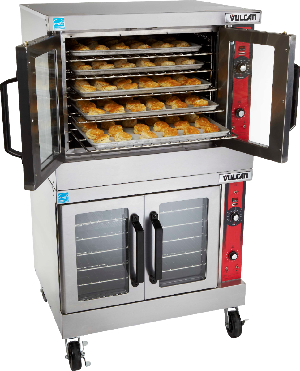 Vulcan VC44GD-LP Double-Deck Full Size LP Gas Convection Oven with Solid State Controls 40" - 1,000,000 BTUs