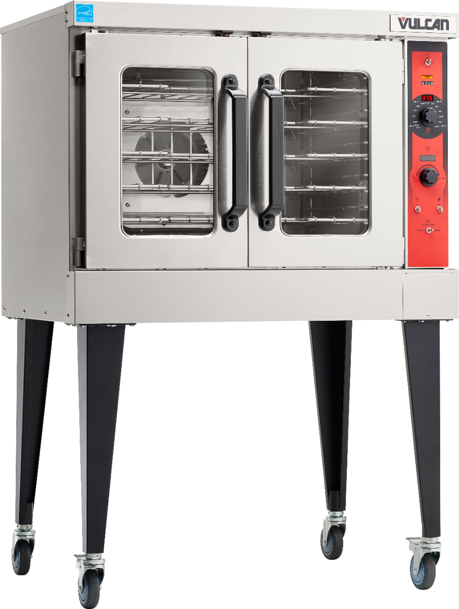Vulcan VC5ED-12D1 Single-Deck Full Size Electric Convection Oven with Solid State Controls and 5-hr Timer - 240v