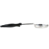 Vollrath 6412620 6-ounce one-piece heavy-duty stainless steel oval Spoodle utensil with black nylon handle