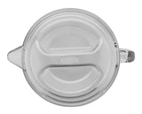 GET P-3064-1-CL SAN Plastic Textured Water Pitcher with Lid 64 oz. - Clear - 12/Case