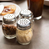 TableCraft P260 Plastic Swirl Cheese Shaker with Chrome Plated Perforated Top 6 oz. - 24/Case