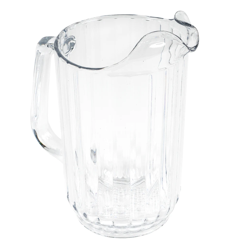 Cambro P320CW135 32 oz Plastic Pitcher w/ Thumb Grip, Clear