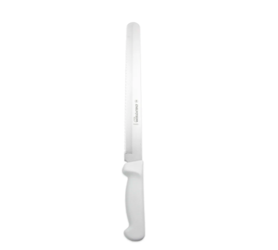Dexter Russell P94805 12" Slicer w/ Polypropylene White Handle, Carbon Steel - 6ea/Case