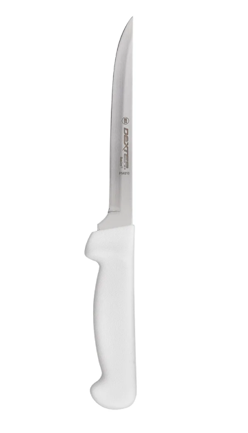 Dexter Russell P94818 6" Boning Knife w/ Polypropylene White Handle, Carbon Steel - 6ea/Case