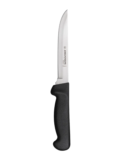 Dexter Russell P94819B 6" Boning Knife w/ Polypropylene Black Handle, Carbon Steel - 6ea/Case