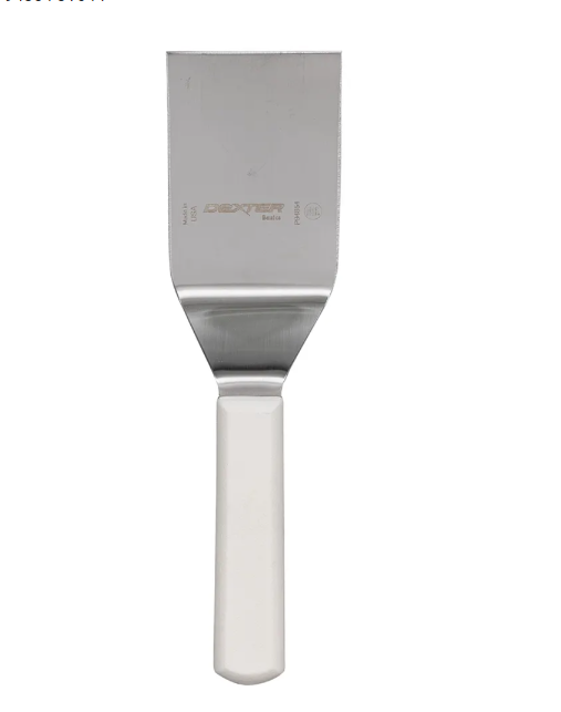 Dexter Russell P94854 4"x3" Hamburger Turner w/ Polypropylene Handle, Stainless Steel - 6ea/Case