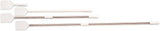 Carlisle 4035202 Sparta Flexible Nylon Spatula / Scraping Paddle with White Long Plastic Handle 40"OAL