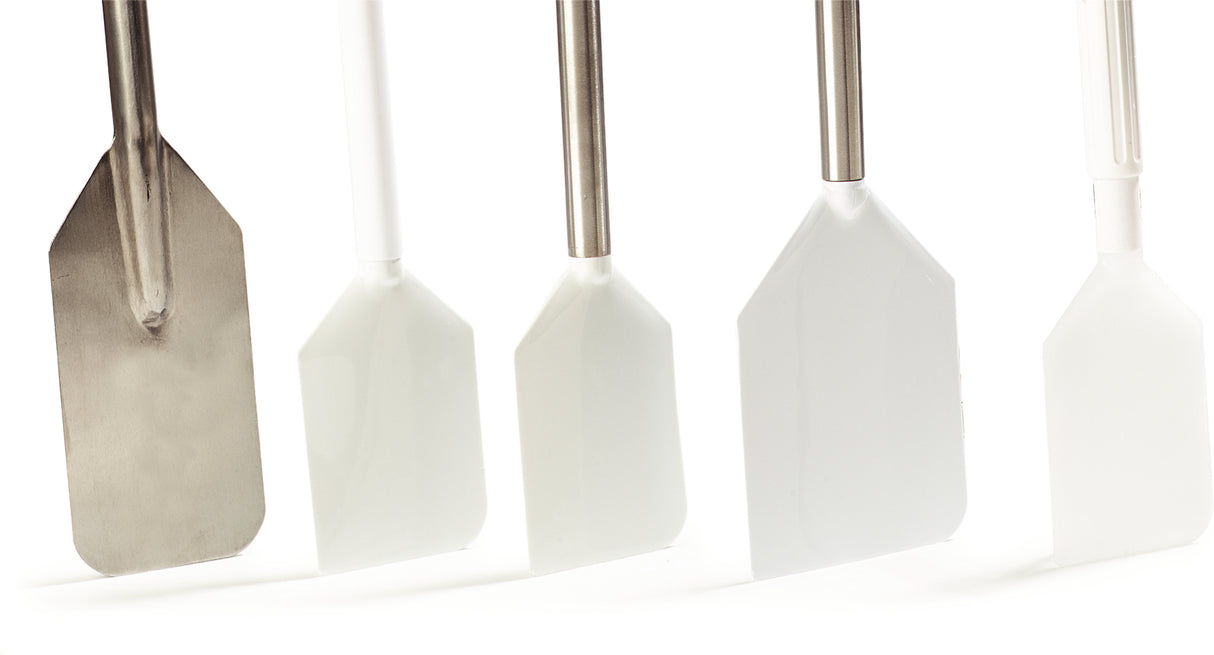 Carlisle 4035202 Sparta Flexible Nylon Spatula / Scraping Paddle with White Long Plastic Handle 40"OAL
