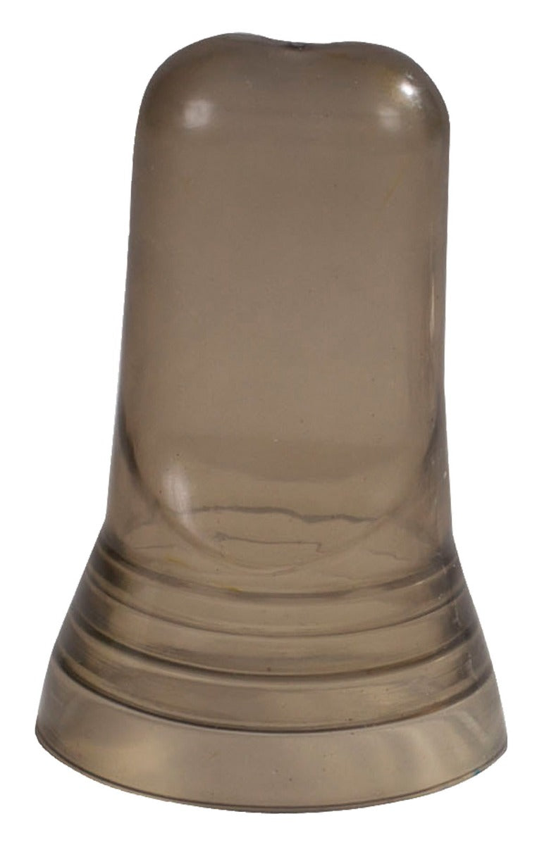 Winco PC-1 Flexible Plastic Universal Liquor Pourer Cover / Dust Cap - Smoke - 12/Case