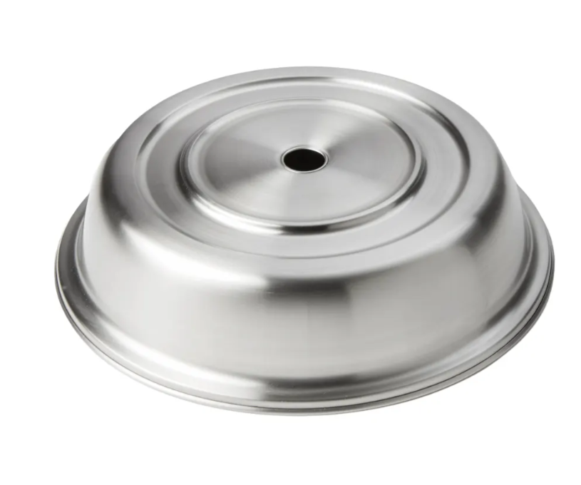 American Metalcraft PC1025S 10 5/8" Round Plate Cover - 2"H, Stainless Steel w/ Satin Finish