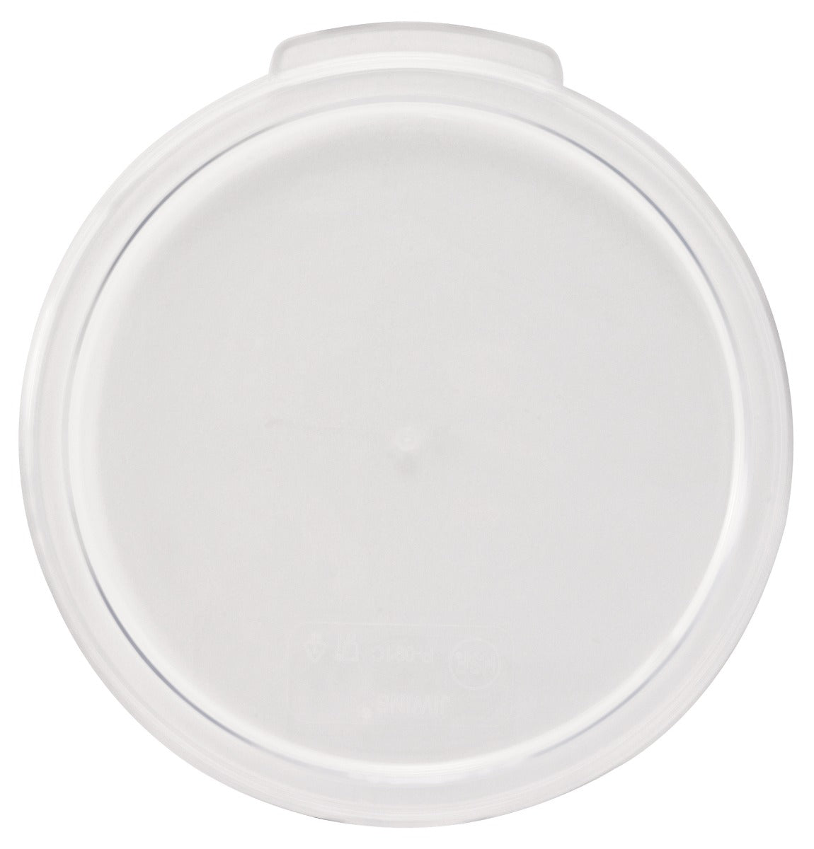 Winco PCRC-24C Polycarbonate Round Storage Container Cover for 2 & 4 qt. Containers - Clear - 12/Case