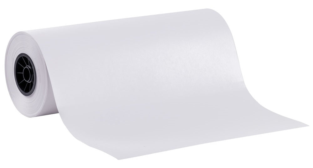BP1820 White Butcher Paper (not waxed) 18"W x 1000' Roll - 1/Roll