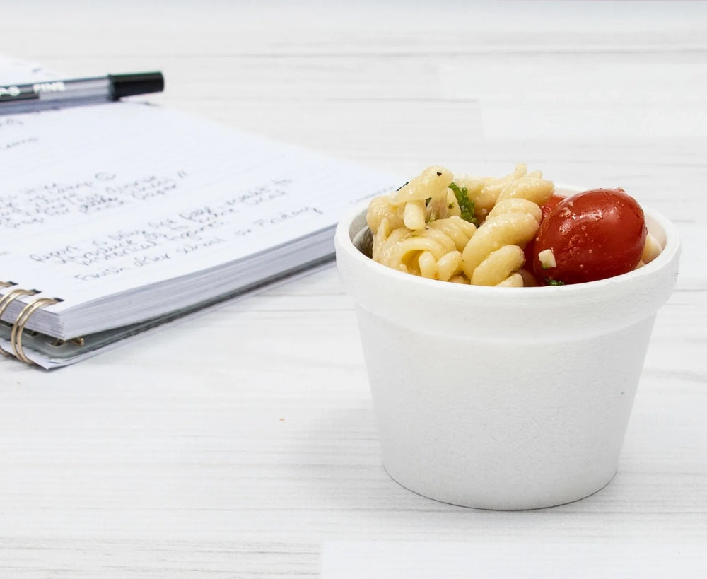 Dart 4J6 Insulated Foam Container Cup 4 oz (Case of 1000) Restaurant Disposable Containers