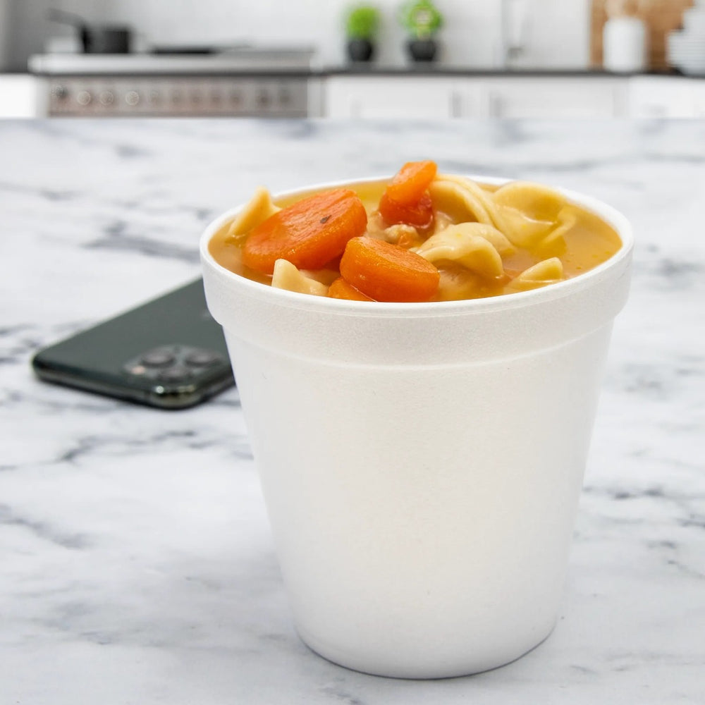 Dart 16MJ20 Insulated Foam Container Cup 16 oz (Case of 500) Restaurant Disposable Containers