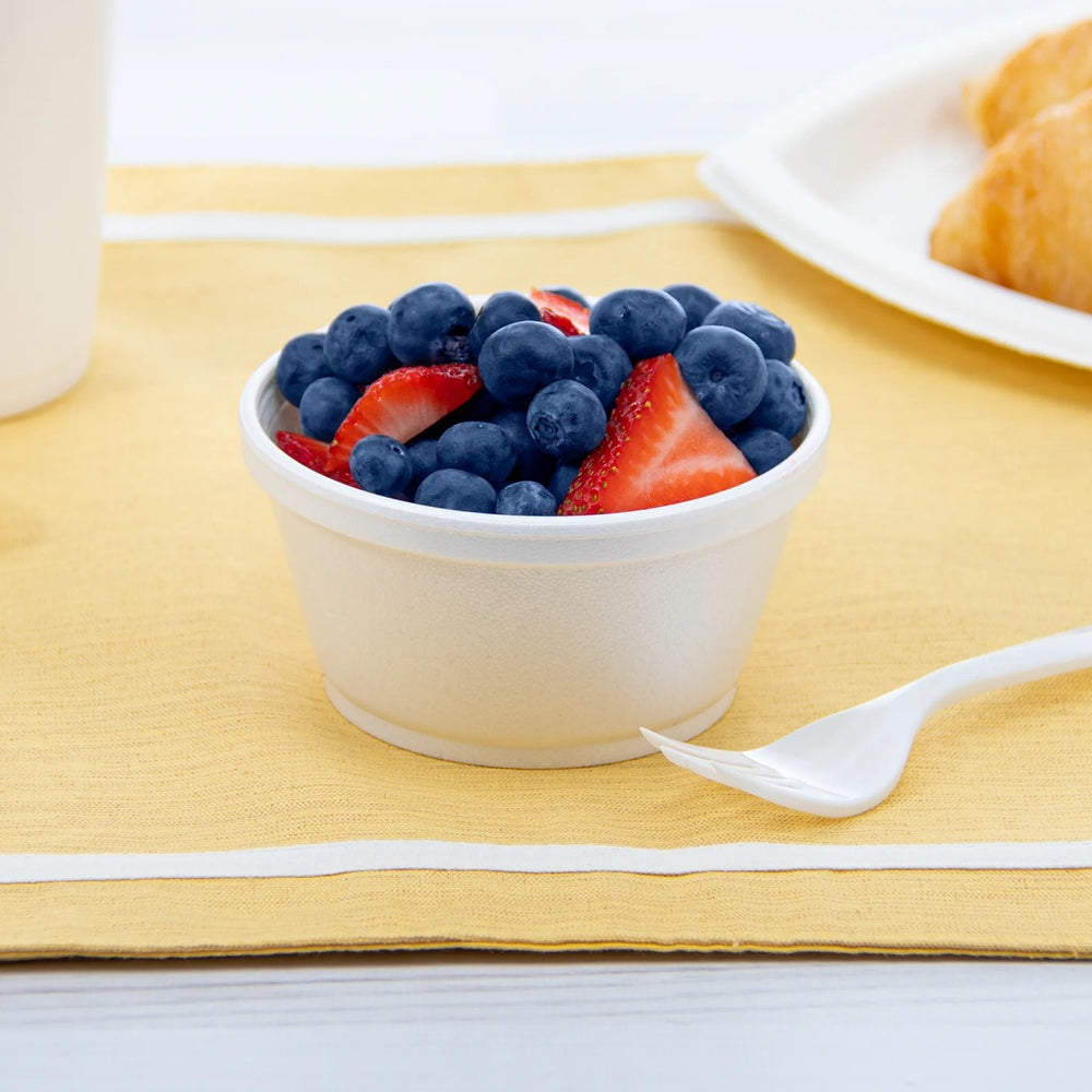 Dart 8SJ20 Insulated Foam Container Cup 8 oz (Case of 1000) Restaurant Disposable Containers