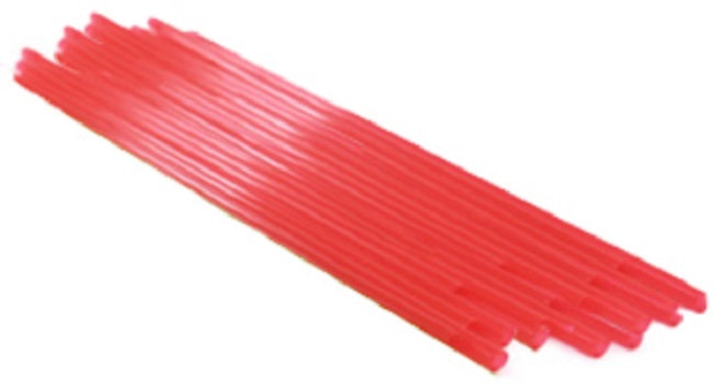 CrystalWare 5RSS101000 Sip n' Joy Unwrapped Red Plastic Coffee Stirrer / Sip Straw 5" - 1000/box