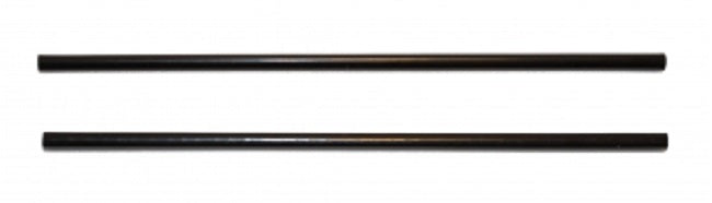 CrystalWare 5BSS101000 Sip n' Joy Unwrapped Black Plastic Coffee Stirrer / Sip Straw 5" - 1000/Box