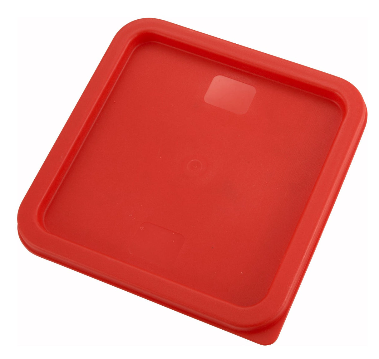 Winco PECC-68 Polyethylene Square Food Storage Container Cover for 6 & 8 qt. - Red - 12/Case