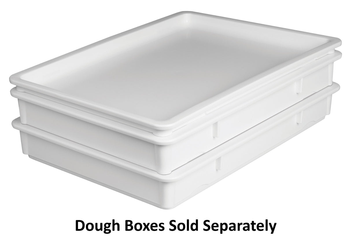 Winco PL-3N Plastic Rectangular Dough Box 25-5/8"L x 18"W x 3-1/4"H - White - 6/Case